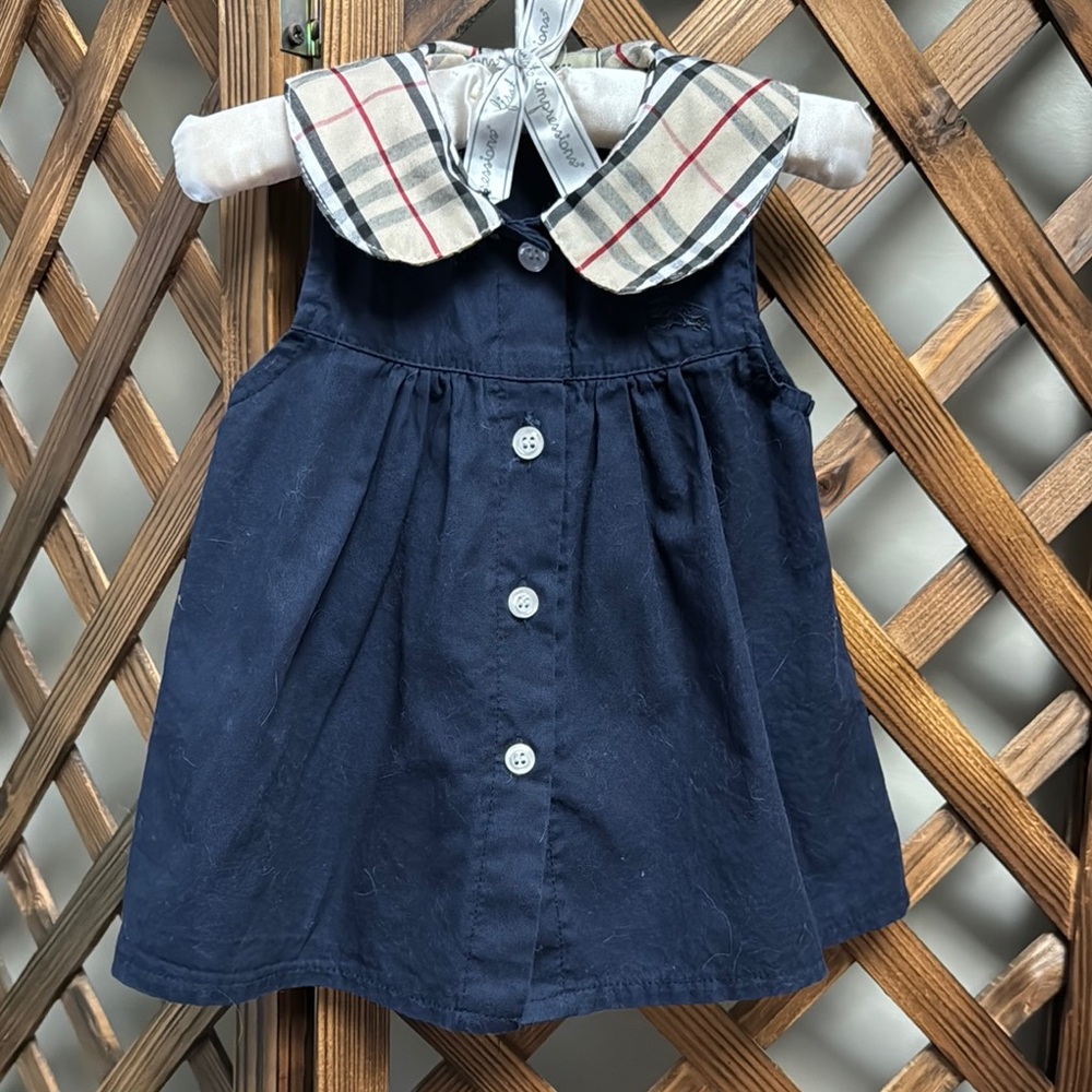 Burberry Navy Blue Baby Dress